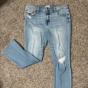 Studio Blue High Rise Slim Cigarette Jean